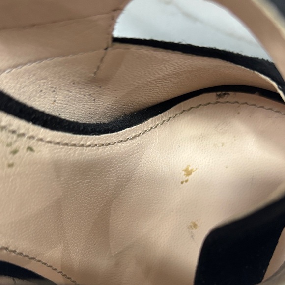 Prada Black Suede Heels with Gold Zipper - Picture 9 of 17